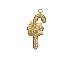 Brass Candy Cane 12x26mm