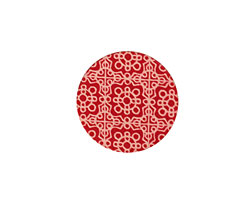 Lillypilly Red Baroque Anodized Aluminum Disc 19mm, 24 gauge