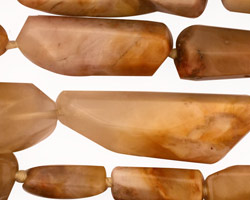 Hematoid Quartz Faceted Nugget 15-36x8-14mm