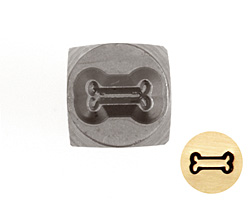 Dog Bone Metal Stamp 5mm