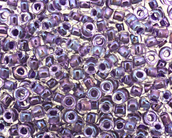 TOHO Rainbow Crystal (with Tanzanite Lining) Round 6/0 Seed Bead