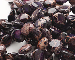 Purple Impression Jasper Puff Coin 14mm