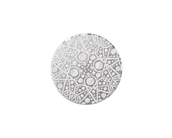 Lillypilly Silver Geometrics Anodized Aluminum Disc 19mm, 22 gauge