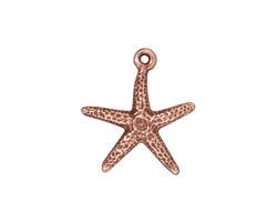TierraCast Antique Copper (plated) Starfish Charm 17x20mm