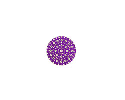 Lillypilly Purple Crochet Anodized Aluminum Disc 11mm, 24 gauge
