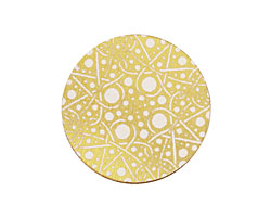 Lillypilly Gold Geometrics Anodized Aluminum Disc 25mm, 22 gauge