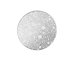 Lillypilly Silver Geometrics Anodized Aluminum Disc 25mm, 22 gauge