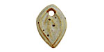 Kylie Parry Ceramic Cool Lime Tiny Autumn Leaf Charm 15x21mm