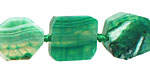 Green Agate Irregular Square 13-15mm