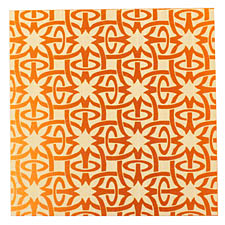 Lillypilly Orange Starburst Anodized Aluminum Sheet 3"x3", 24 gauge