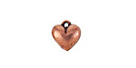 Nunn Design Antique Copper (plated) Small Heart Charm 11x12mm