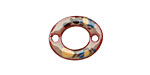 C-Koop Enameled Metal Elephant Gray Mix Small Oval Link 18-20x15-16mm