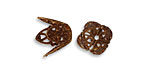Vintaj Natural Brass Ornate Filigree Bead Cap 12mm