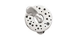 Saki Sterling Silver Bubbles Toggle Clasp 18mm, 22mm bar
