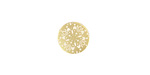 Lillypilly Gold Kaleidoscope Anodized Aluminum Disc 11mm, 22 gauge