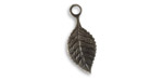Vintaj Arte Metal Delicate Leaf Charm 9x22mm