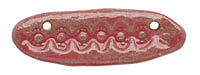 Gaea Ceramic Raspberry Jam Snakeskin Link 48-60x18-21mm