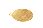 Brass Oval Blank Pendant 16x28mm