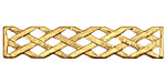 Brass Latticework Bar 10x49mm
