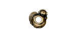 TierraCast Antique Brass (plated) Rooster Euro 8x12mm