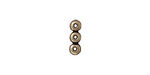 TierraCast Antique Brass (plated) Plain 3-Hole Bar 2x12mm