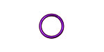 Dark Purple Anodized Aluminum Jump 13mm, 16 gauge (10mm inside diameter)