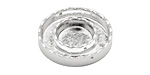 Silver (plated) Closed Scalloped Round (1 channel, 2 hole) Katiedids 25mm