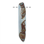 Tagua Nut Stonewashed Splinter (top-drilled) 6-8x38-48mm