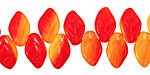Czech Glass Flame Leaf Drop 8x12mm