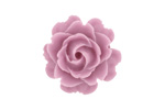 Matte Opaque Light Purple Lucite Rose Cabochon 23mm