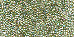 TOHO Transparent Rainbow Olivine Round 11/0 Seed Bead