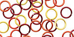 Sonoran Sun Mix Enameled Copper Round Jump Ring 8mm, 18 gauge