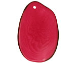 Tagua Nut Hot Pink Potato Chip 30-37x37-47mm