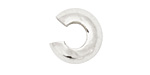 Sterling Silver Crimp Cover 4mm