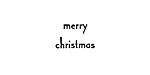 Merry Christmas Mini Rubber Stamp 15x10mm