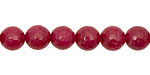 Ruby Jade Faceted Round 8mm