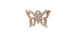 TierraCast Rhodium (plated) Petro Butterfly Charm 17x12mm