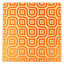Lillypilly Orange Maze Anodized Aluminum Sheet 3"x3", 24 gauge