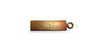 Vintaj Natural Brass "Wish" Rectangle Charm 21x5mm