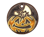 Earthenwood Studio Ceramic Pumpkin Pendant 35mm