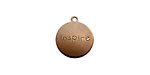 Vintaj Natural Brass "Inspire" Round Charm 13x15mm
