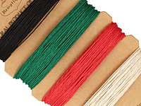 Primary Hemp Twine 10 lb, 42 ft x 4 colors