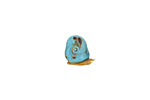 The BeadsNest Lampwork Glass Turquoise Snail 15-17x18-20mm