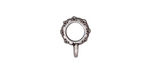 TierraCast Antique Silver (plated) .25 ID Oasis Bail 4x13mm
