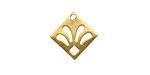 Brass Fleur De Lis 16mm