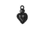 TierraCast Gunmetal Sacred Heart Milagro 14x22mm