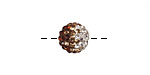 Topaz/Crystal Ombre Pave Round 10mm (1.5mm hole)
