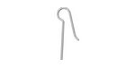 TierraCast Sterling Silver Blank Earwire .93"