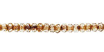 Czech Glass Crystal Picasso Fire Polished Rondelle 4x5mm