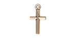 TierraCast Antique Silver (plated) Classic Cross 11x20mm